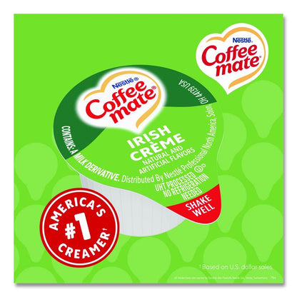 Bulk Liquid Coffee Creamer, Irish Cream, 0.38 oz Mini Cups, 180/Carton