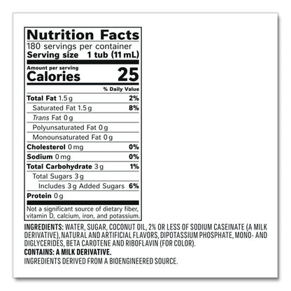 Bulk Liquid Coffee Creamer, Irish Cream, 0.38 oz Mini Cups, 180/Carton