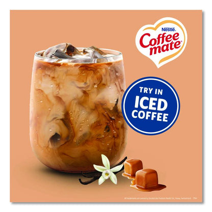 Bulk Liquid Coffee Creamer, Vanilla Caramel, 0.38 oz Mini Cups, 180/Carton