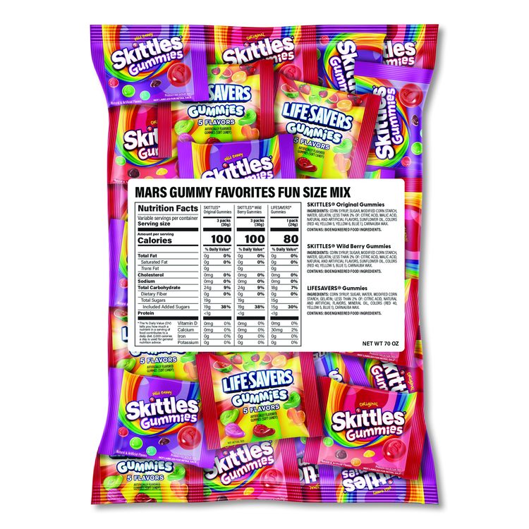 Gummy Favorites Fun Size Mix, 70 oz Bag
