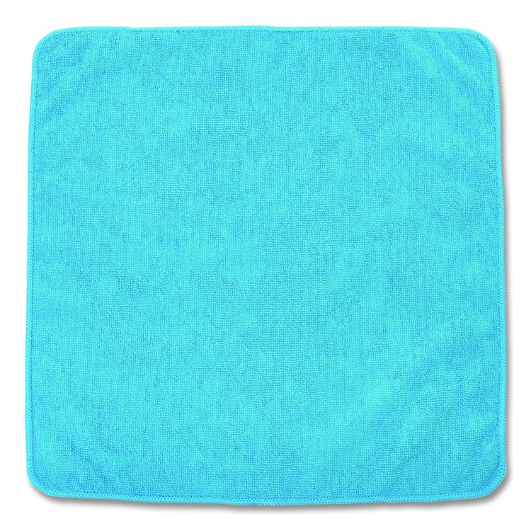 Microfiber Cleaning Cloths, 12 x 12, Blue, 24/Pack