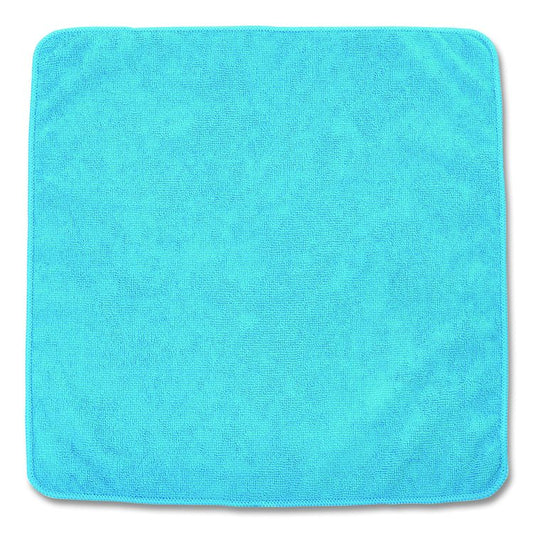 Microfiber Cleaning Cloths, 12 x 12, Blue, 24/Pack