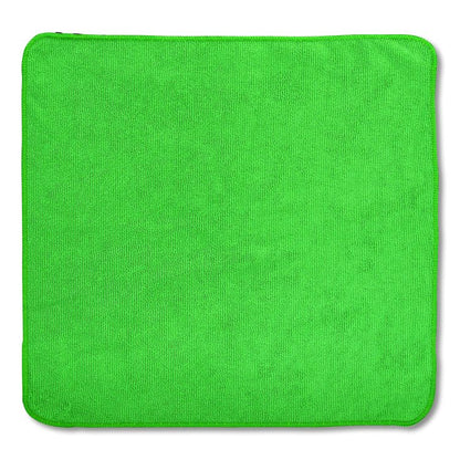 Microfiber Cleaning Cloths, 16 x 16, Green, 24/Pack