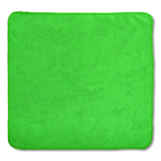 Microfiber Cleaning Cloths, 16 x 16, Green, 24/Pack