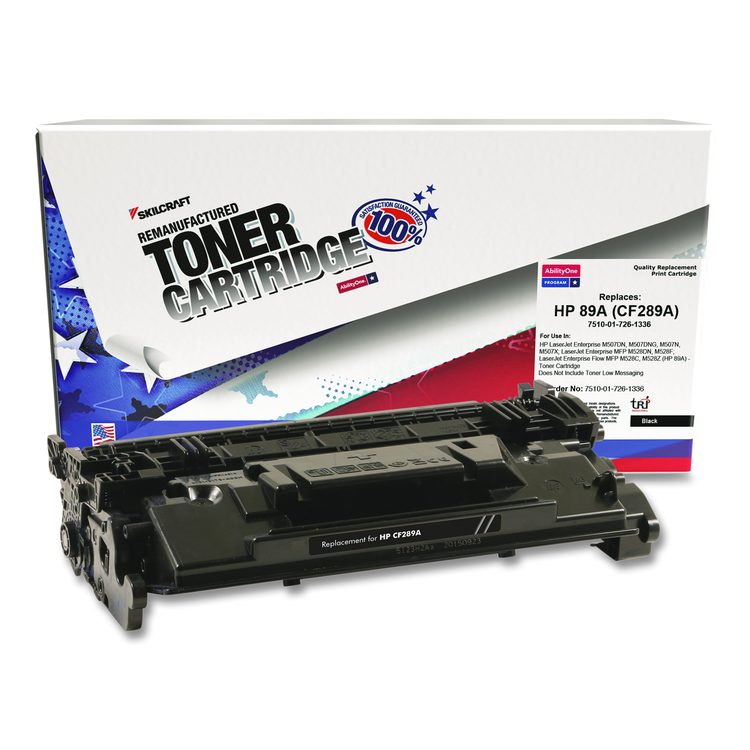 7510017261336 Remanufactured CF289A (89A) Toner, 5,000 Page-Yield, Black