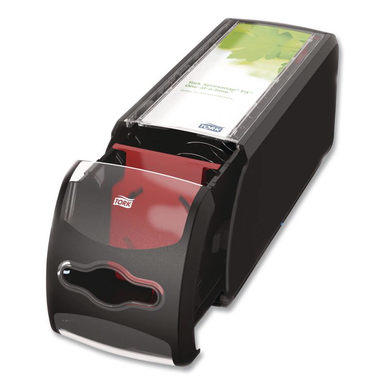 Xpressnap Fit Napkin Dispenser, Countertop, 4.8 x 12.8 x 5.6, Black