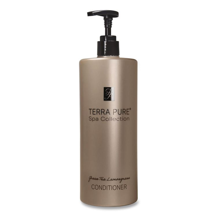 Terra Pure Conditioner Air Pump, Green Tea Lemongrass Scent, 16.23 oz Bottle, 12/Carton