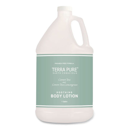 Terra Pure Lotion Gallon, 1 gal Bottle, Green Tea and Lemongrass Scent, 4/Carton