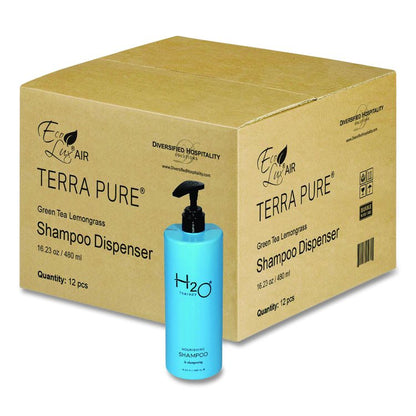 H2O Therapy Shampoo Air Pump, White Tea and Lemongrass Scent, 16.23 oz Bottle, 12/Carton