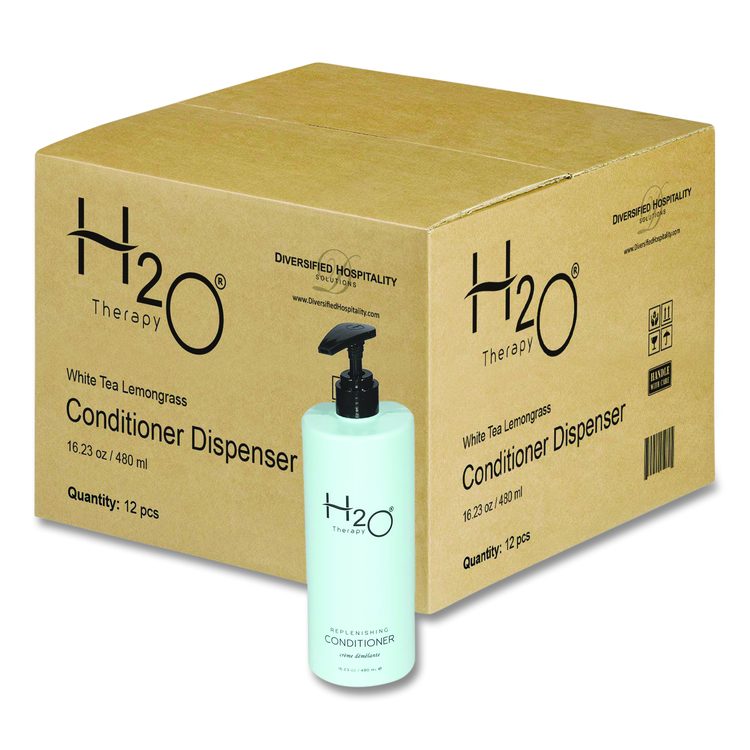 H2O Therapy Conditioner Air Pump, White Tea and Lemongrass Scent, 16.23 oz Bottle, 12/Carton