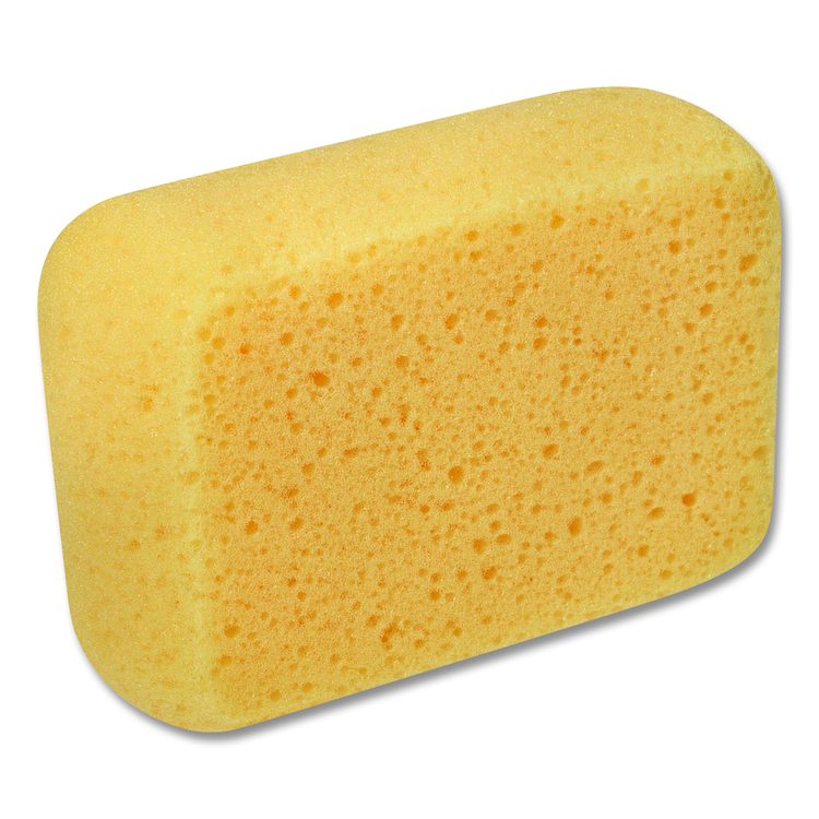 Multi-Purpose Sponge, 4.25 x 6.25, 2.12" Thick, Yellow, 6/Carton