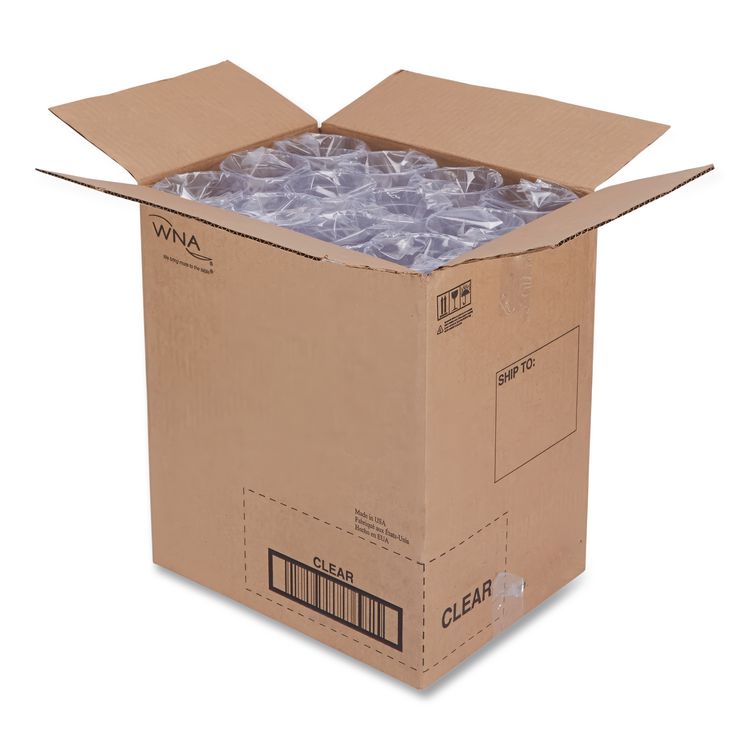 Deli Containers, 32 oz, Clear, Plastic, 50/Pack, 10 Packs/Carton