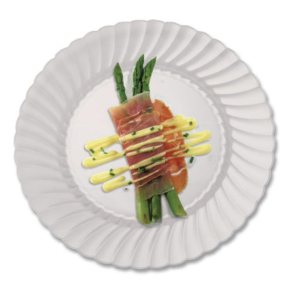 Classicware Plates, Plastic, 6" dia, Clear, 18/Bag, 10 Bags/Carton