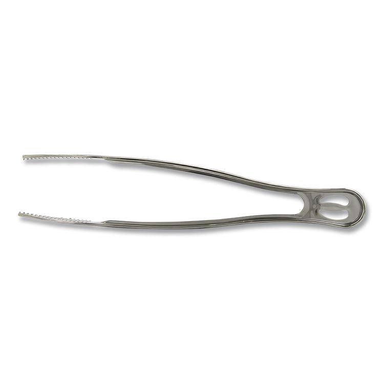Reflections Heavyweight Plastic Utensils, Serving Tongs, 9", Silver