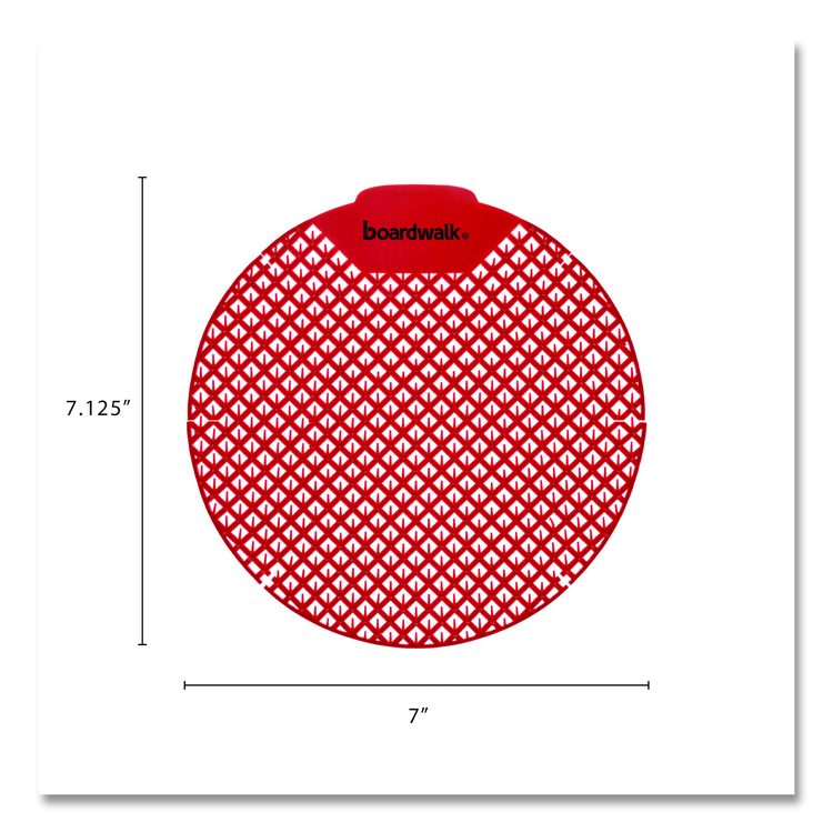 Urinal Screen, Cherry Scent, Red, 1.8 oz, Dozen
