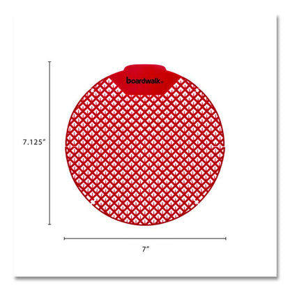 Urinal Screen, Cherry Scent, Red, 1.8 oz, Dozen