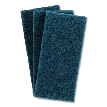 Doodlebug Medium-Duty Scrub Pad, 4.62 x 10, Blue, 10/Carton