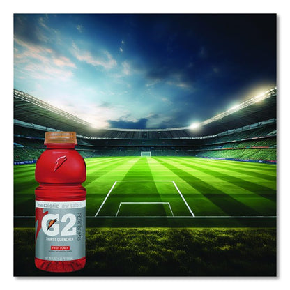 G2 Perform 02 Low-Calorie Thirst Quencher, Fruit Punch, 20 oz Bottle, 24/Carton
