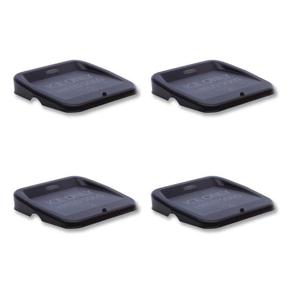 Ice Tote Lid, Black, 4/Carton