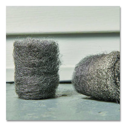 Strip and Shine Steel Wool Balls, 2.5 x 2, Gray, 6 Balls/Box, 24 Boxes/Carton