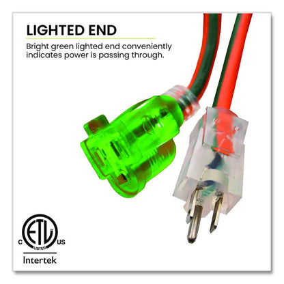 16 AWG Outdoor Extension Cord, 25 ft, 13 A, Orange