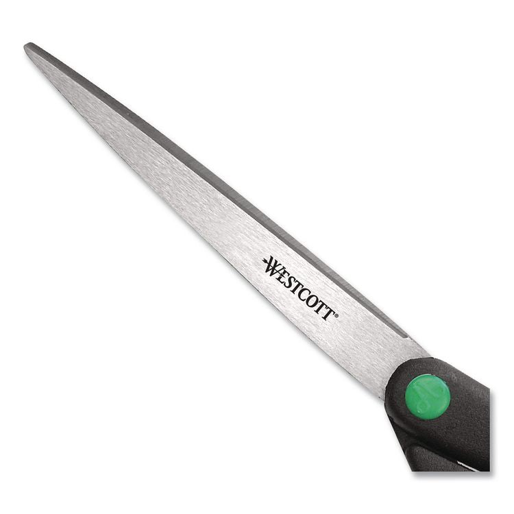 KleenEarth Scissors, 9" Long, 3.75" Cut Length, Straight Black Handle