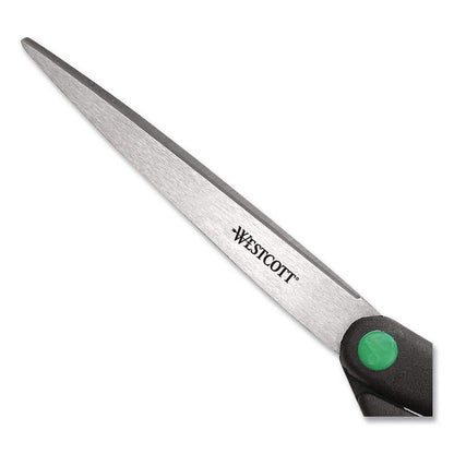 KleenEarth Scissors, 9" Long, 3.75" Cut Length, Straight Black Handle