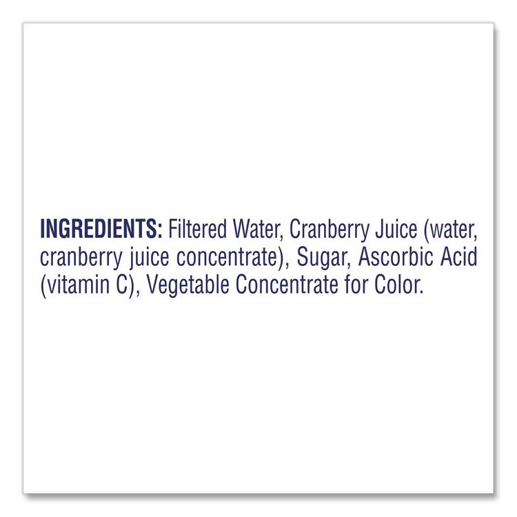 Cranberry Juice Cocktail, Cranberry, 10 oz Bottle, 24/Carton