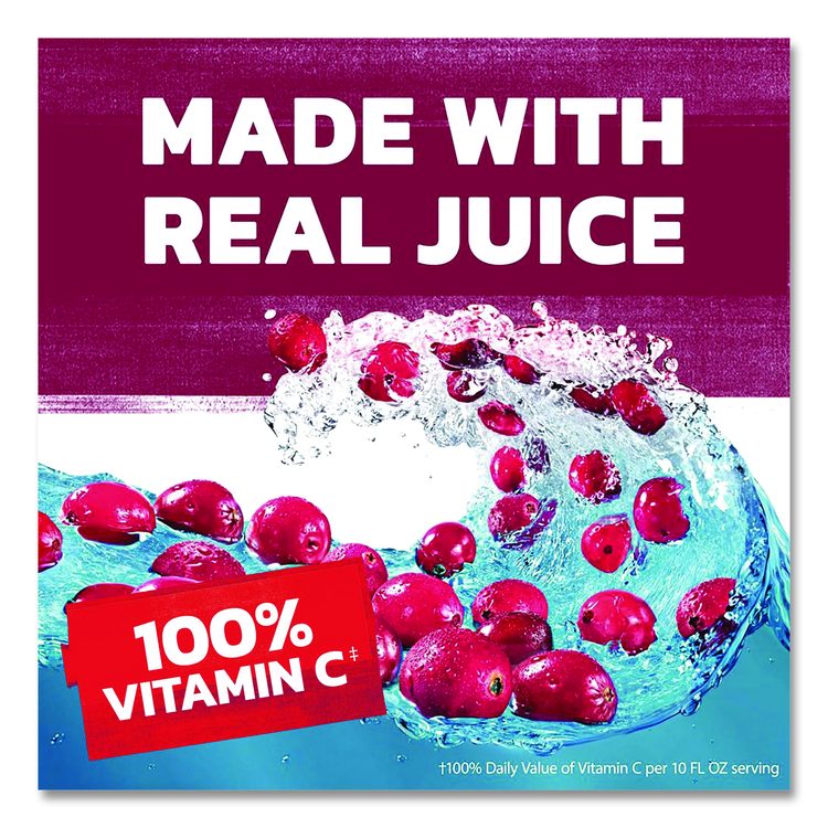 Cranberry Juice Cocktail, Cranberry, 10 oz Bottle, 24/Carton
