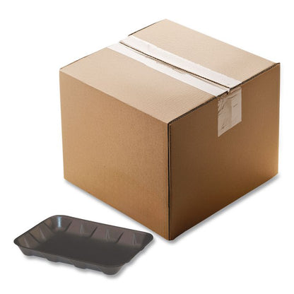 Supermarket Tray, #4D, 8.6 x 6.6 x 1.3, Black, Foam, 400/Carton