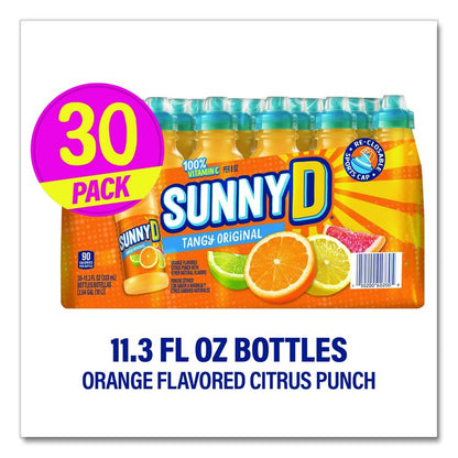 Tangy Original Sport Bottle, Orange, 11.3 oz Bottle, 30/Carton