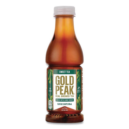 Sweet Black Tea Bottles, 16.9 oz Bottle, 18/Carton