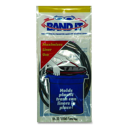 Trash Can Loops, for 32 gal to 55 gal Cans, 0.25" x 25", Gray, 36/Carton