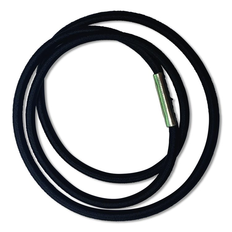 Trash Can Loops, for 5 gal to 20 gal Can, 0.25" x 16", Black, 36/Carton