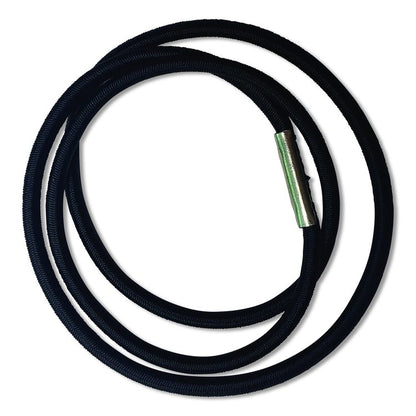 Trash Can Loops, for 5 gal to 20 gal Can, 0.25" x 16", Black, 36/Carton