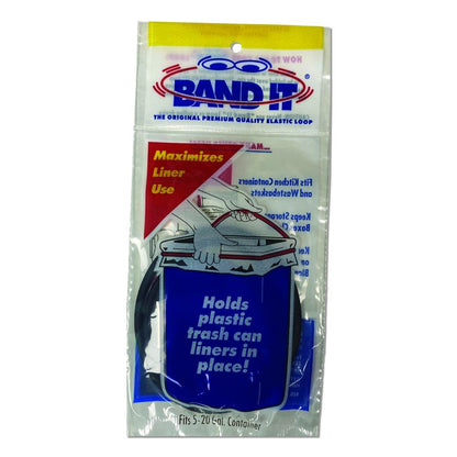 Trash Can Loops, for 5 gal to 20 gal Can, 0.25" x 16", Black, 36/Carton