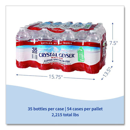 Alpine Spring Water, 16.9 oz Bottle, 35/Carton, 54 Cartons/Pallet