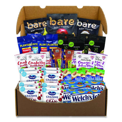 Fruits and Nuts Snack Box, 37 Assorted Snacks/Box