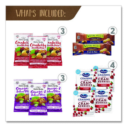 Fruits and Nuts Snack Box, 37 Assorted Snacks/Box