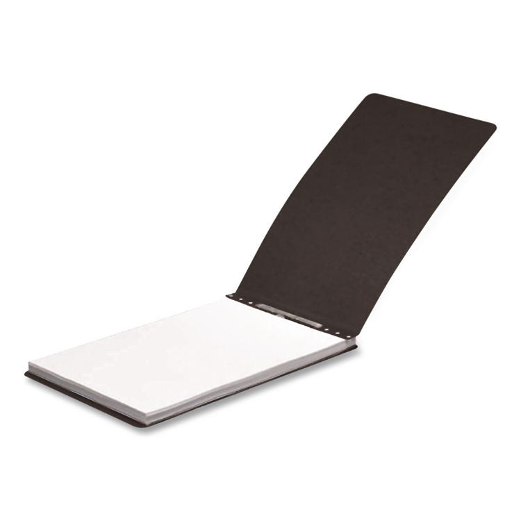 PRESSTEX Report Cover w/Tyvek Reinforced Hinge, Top Bound, Two-Piece Prong Fastener, 3" Capacity, 8.5 x 11, Black/Black