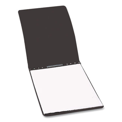 PRESSTEX Report Cover w/Tyvek Reinforced Hinge, Top Bound, Two-Piece Prong Fastener, 3" Capacity, 8.5 x 11, Black/Black