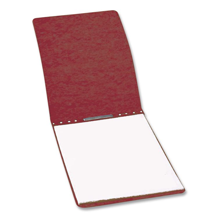 PRESSTEX Report Cover with Tyvek Reinforced Hinge, Two-Piece Prong Fastener, 3" Capacity, 8.5" x 11", Red/Red