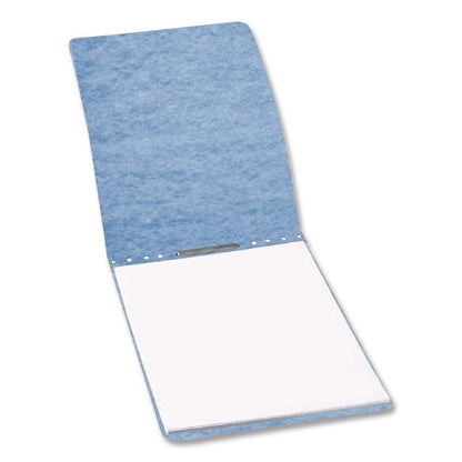 PRESSTEX Report Cover with Tyvek Reinforced Hinge, Top Bound, Two-Piece Prong Fastener, 2" Capacity, 8.5 x 14, Light Blue