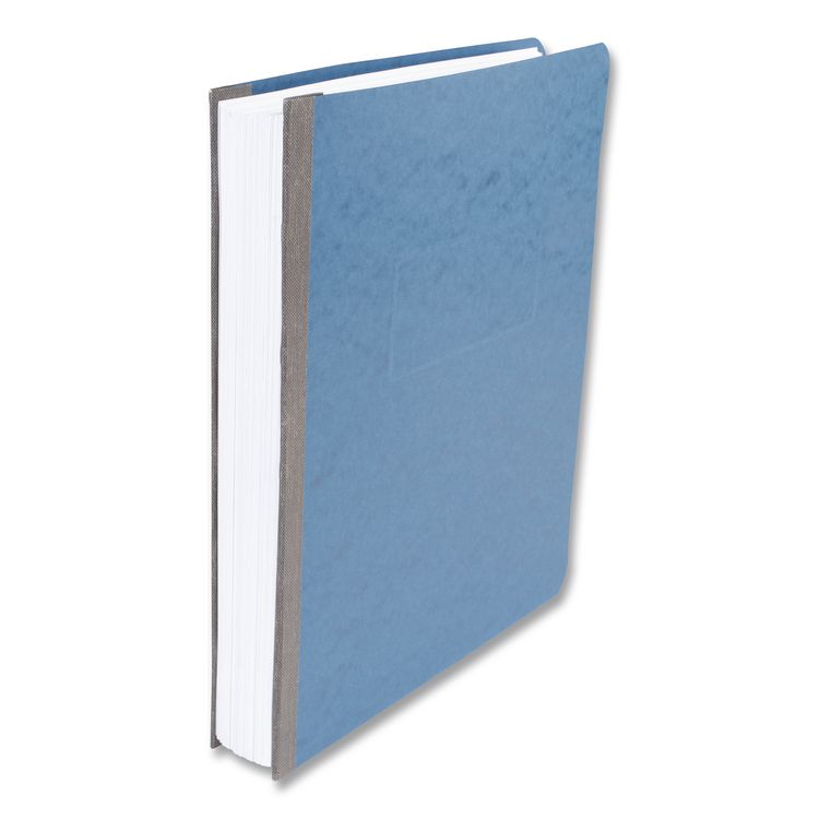 PRESSTEX Report Cover with Tyvek Reinforced Hinge, Side Bound, Two-Piece Prong Fastener, 3" Capacity, 8.5 x 11, Light Blue
