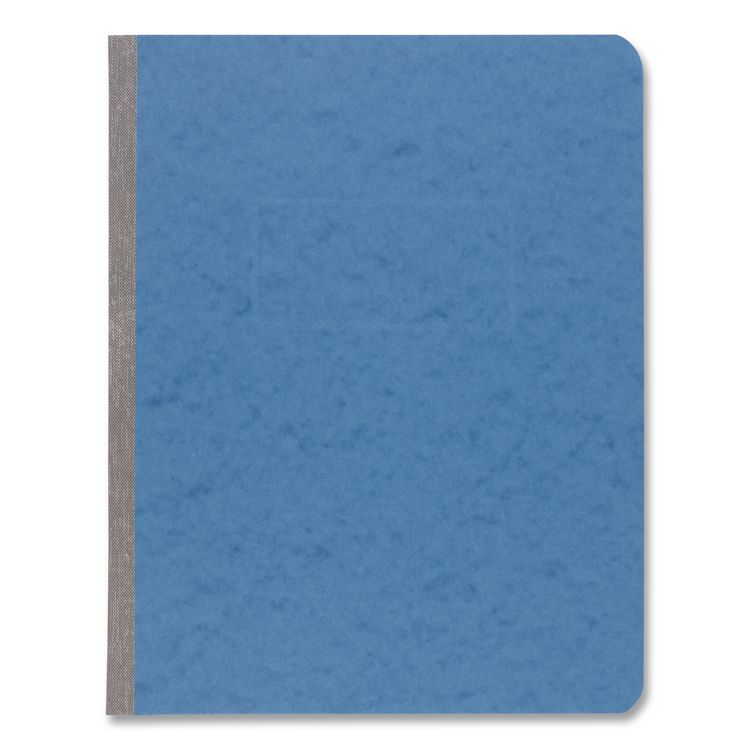 PRESSTEX Report Cover with Tyvek Reinforced Hinge, Side Bound, Two-Piece Prong Fastener, 3" Capacity, 8.5 x 11, Light Blue