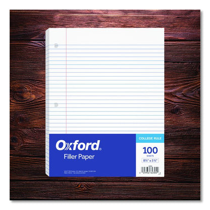 Filler Paper, 3-Hole, 5.5 x 8.5, Medium/College Rule, 100/Pack