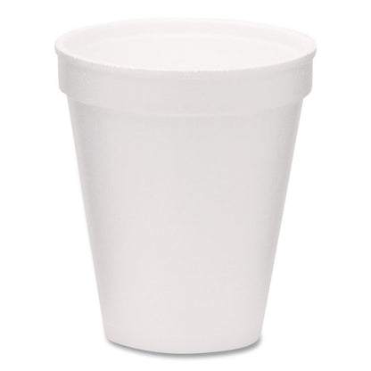 Foam Drink Cups, 8 oz, White, 1,000/Carton