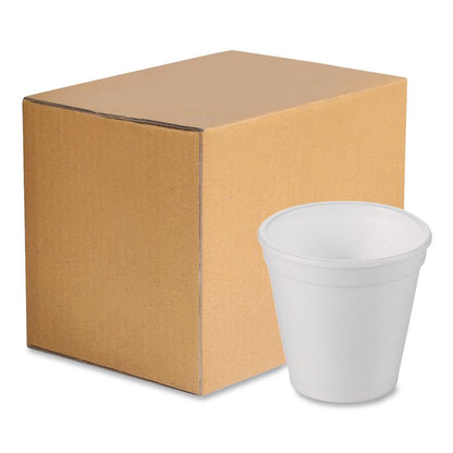 Foam Drink Cups, 4 oz, White, 1,000/Carton