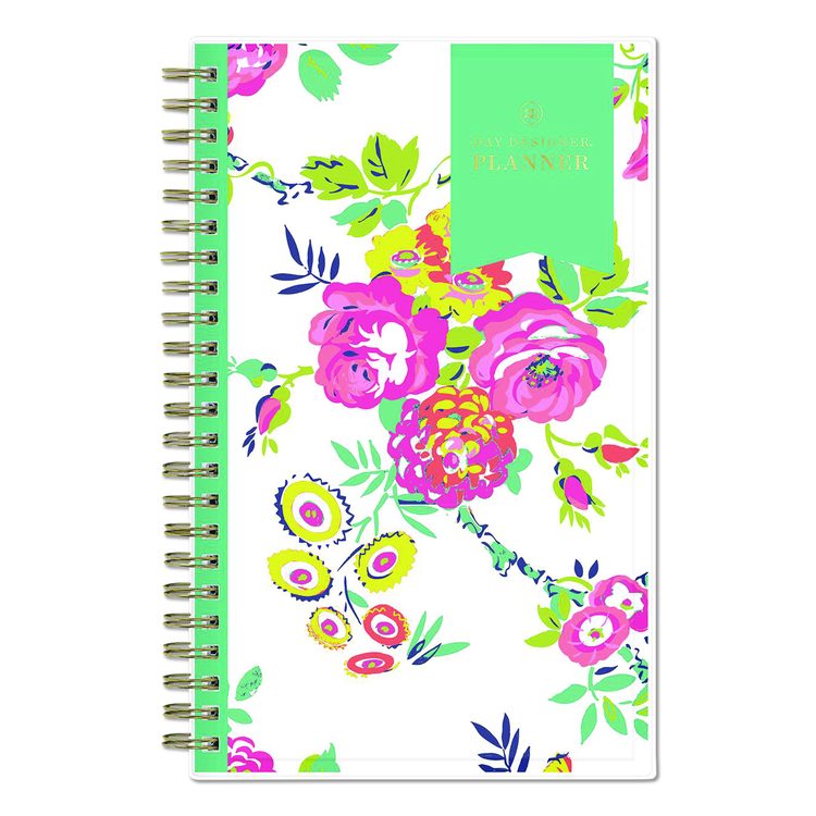 Day Designer Peyton Create-Your-Own Cover Weekly/Monthly Planner, Floral Artwork, 8 x 5, White, 12-Month (Jan-Dec): 2026