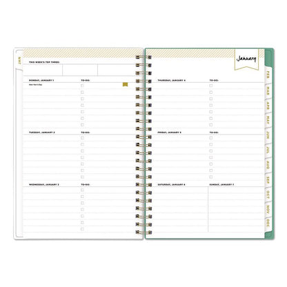 Day Designer Peyton Create-Your-Own Cover Weekly/Monthly Planner, Floral Artwork, 8 x 5, White, 12-Month (Jan-Dec): 2026